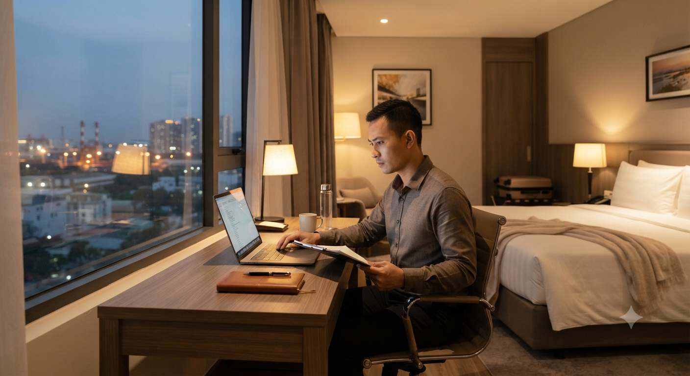 Vì sao việc chọn phòng phù hợp lại quan trọng với khách công tác một mình?